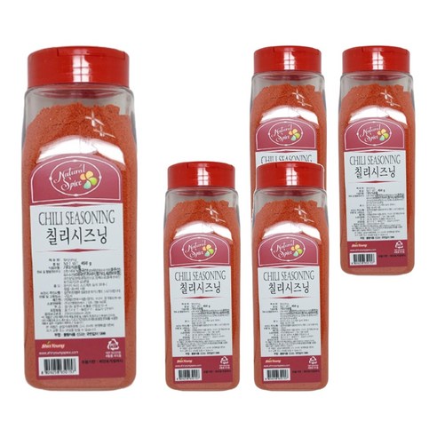 내츄럴스파이스 칠리 씨즈닝, 450g, 5개