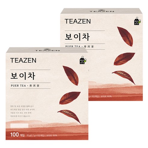 티젠 보이차 티백, 0.7g, 200개