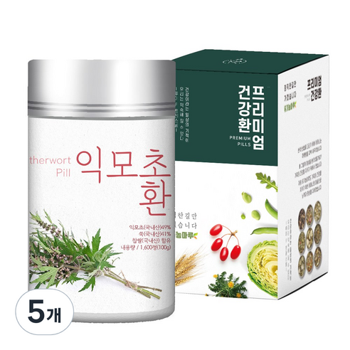 국내산 익모초환, 100g, 5개