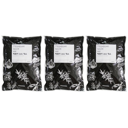 딜리셔스마켓 떡볶이 소스 믹스, 500g, 3개