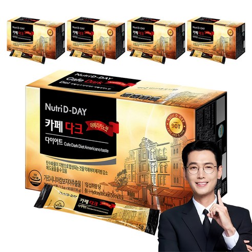 뉴트리디데이 다크 다이어트 아메리카노맛, 135g, 5개