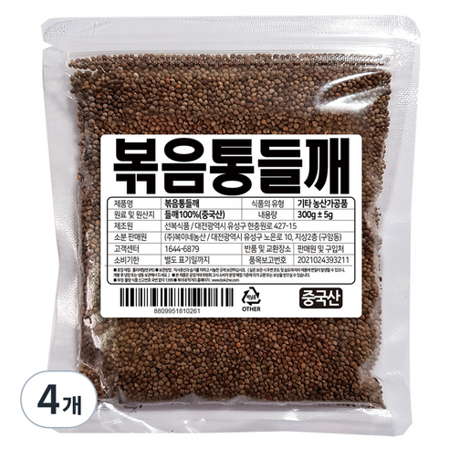 복이네먹거리 볶음 통들깨, 300g, 4개