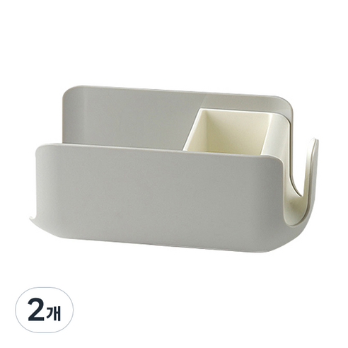 컬러 헤어드라이 거치대, 그레이, 2개