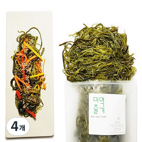 우진수산 염장 미역줄기, 2.5kg, 4개