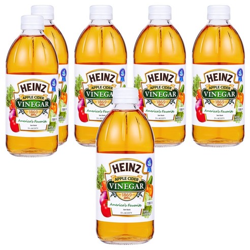 하인즈 애플사이다 식초, 473ml, 6개