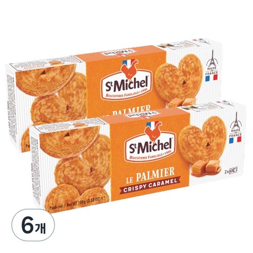 생미쉘 카라멜 버터쿠키, 100g, 6개