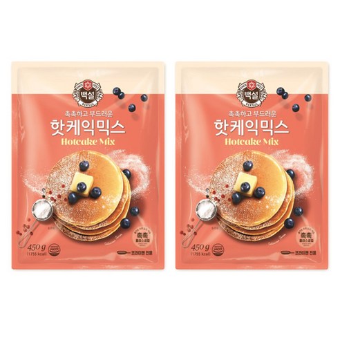 백설 핫케익 믹스, 450g, 2개