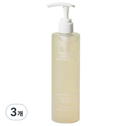 브라질리언시크릿 브라질리언 센텔라 알로에 수딩젤, 300ml, 3개