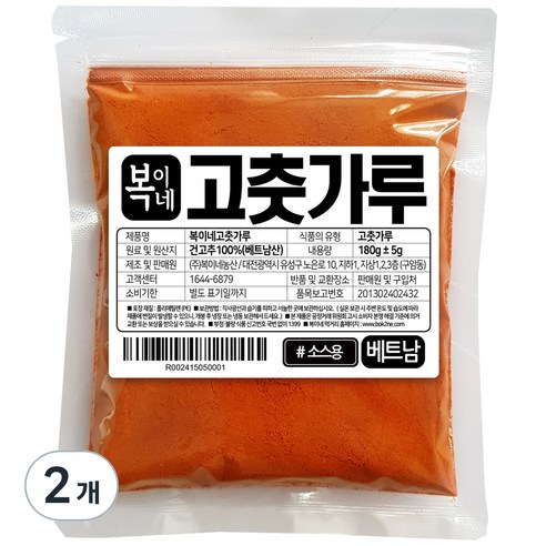 복이네먹거리 베트남 고춧가루 소스분말용, 180g, 2개
