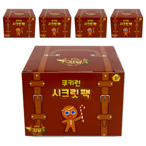 쿠키런 시크릿팩 피규어 랜덤발송, 5개