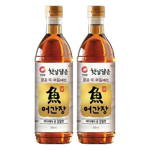 청정원 어간장, 2개, 830ml