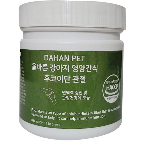 다한 강아지 후코이단 영양제, 뼈/관절강화, 1개