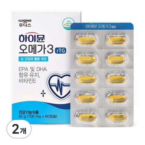하이뮨 알티지 오메가3, 60정, 2개