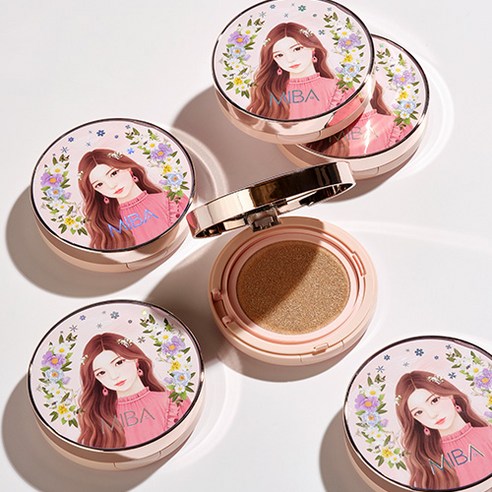  미바 왕쿠션 시즌2 대용량 25g 본품 + 25g 리필x2개 세트, 21호 화사한피부, 1세트 