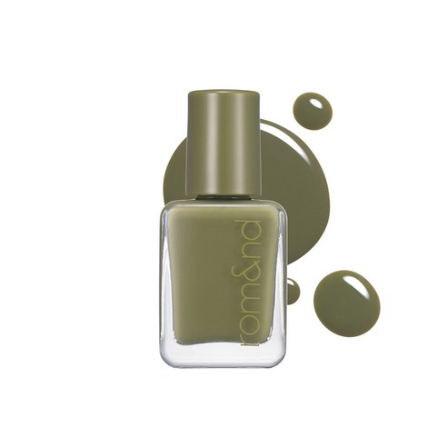 롬앤 무드 페블 네일 컬러 매니큐어 7ml, 04 머드 그린, 7g, 1개