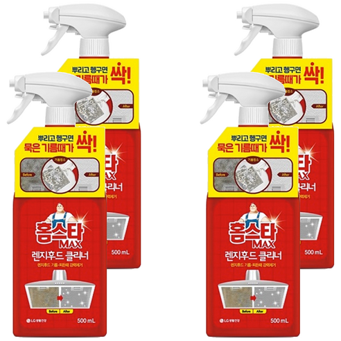 홈스타 렌지후드 클리너, 500ml, 4개