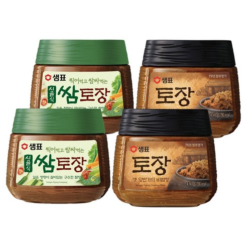 샘표 토장 450g 2p + 시골식 쌈 토장 450g 2p, 1세트