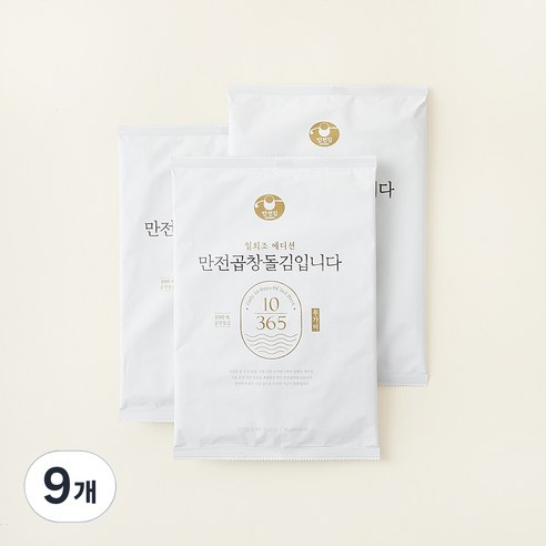 만전김 만전 곱창 돌김 입니다 무가미, 16g, 9개
