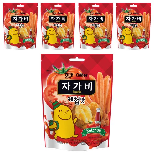 자가비 해태제과 케첩맛, 45g, 5개