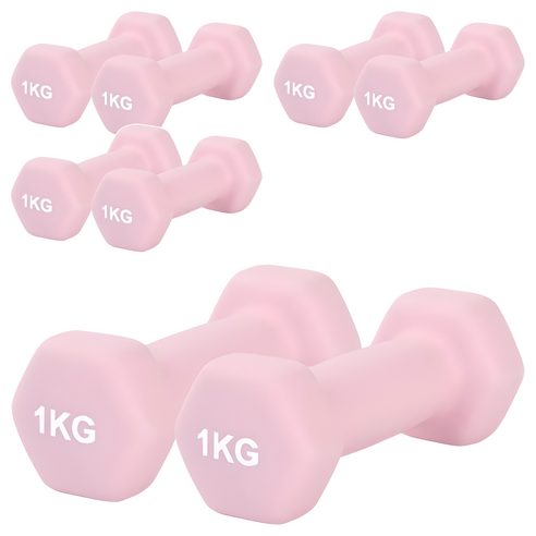 리브스포 논슬립 아령, 1kg, 8개