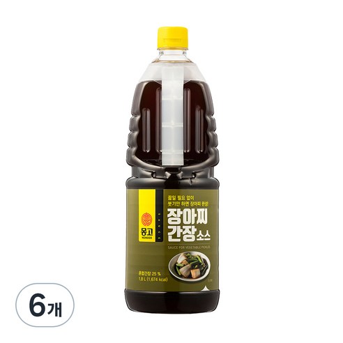 몽고 장아찌 간장소스, 1.8L, 6개