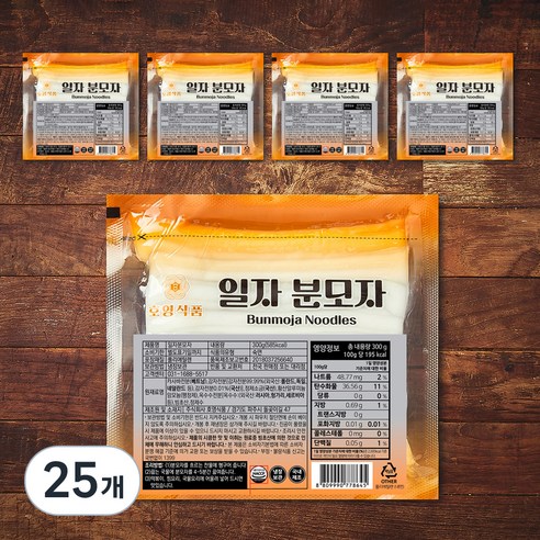 호영식품 일자 분모자, 300g, 25개