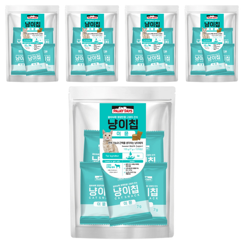 파미데이즈 고양이 냥이칩, 이뮨, 105g, 5개