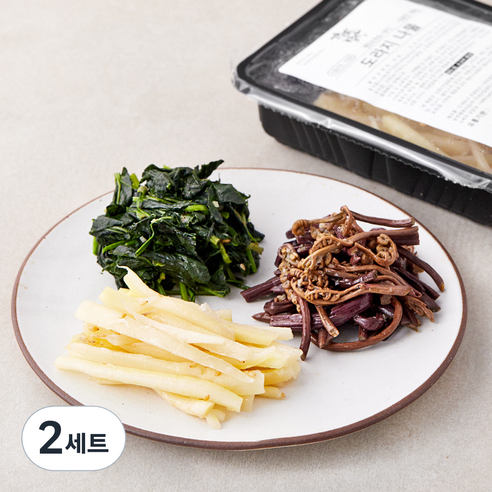 강남밥상 삼색나물 고사리 100g + 도라지 100g + 취나물 100g, 300g, 2세트