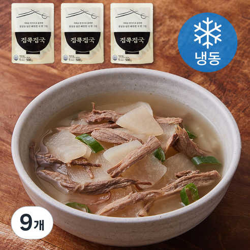 집콕집국 소고기 무국 (냉동), 500g, 9개