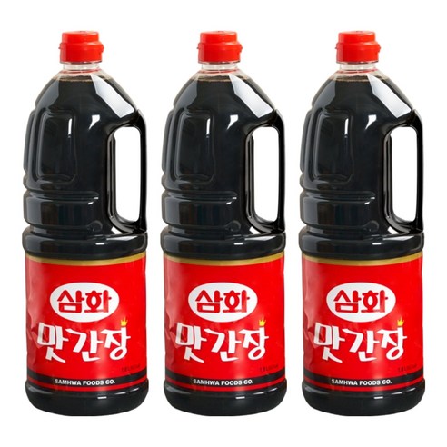 삼화식품 맛간장, 1.8L, 3개