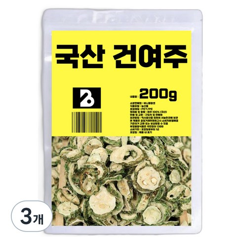 비니플랑센 건강한 국산 건여주, 200g, 3개