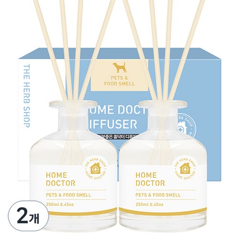 홈닥터 기분좋은 홈닥터 디퓨저 2p, 펫츠&푸드스멜, 500ml, 2개