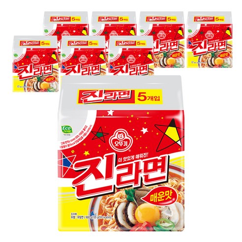 오뚜기 진라면 매운맛 120g, 40개