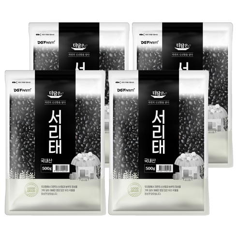 더담은 서리태, 500g, 4개