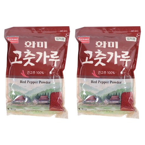 화미 고춧가루 김치용, 1kg, 2개