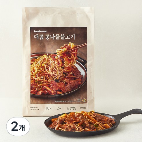프레시지 매콤 콩나물불고기 2인분, 620g, 2개