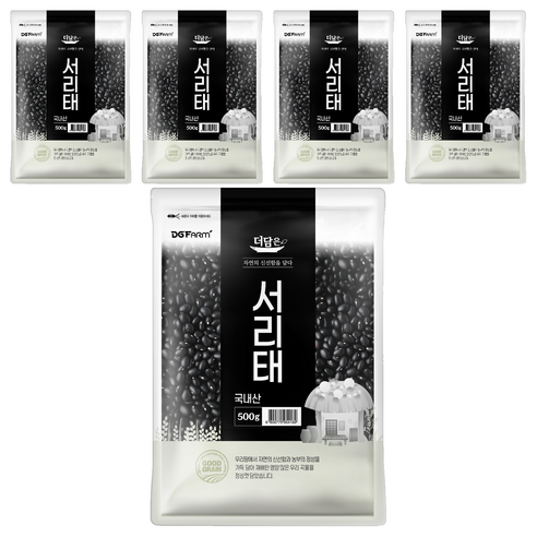 더담은 서리태, 500g, 5개