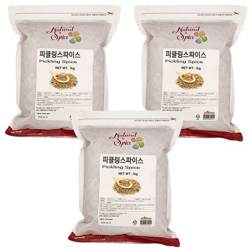 내츄럴스파이스 피클링스파이스, 1kg, 3개