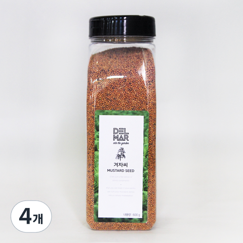 딜리셔스마켓 겨자씨, 600g, 4개
