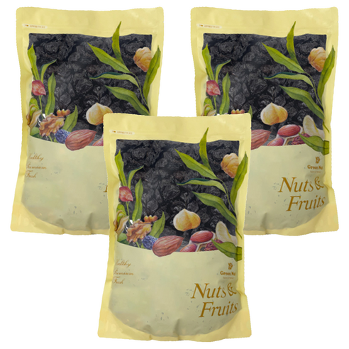 그린너트 피티드 프룬, 1kg, 3개