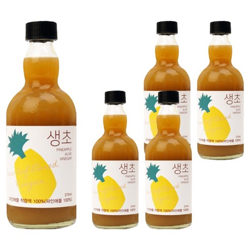 생생초 생초 파인애플, 375ml, 5개