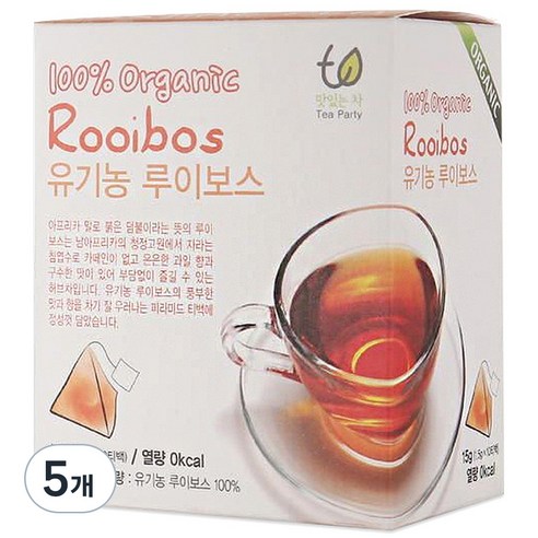 맛있는차 유기농 루이보스차, 1.5g, 10개입, 5개