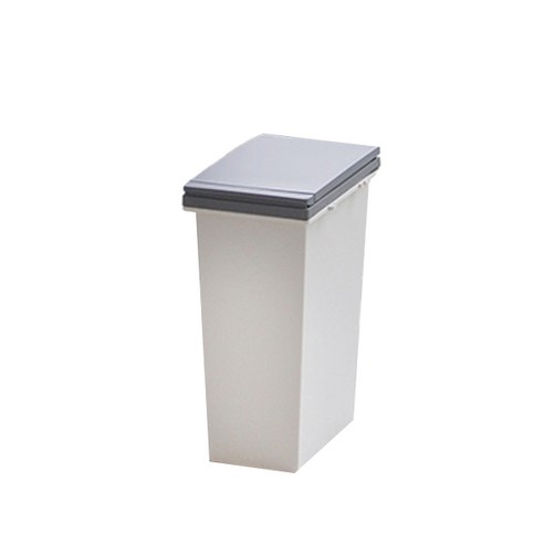 원터치 클립 분리수거 휴지통 25L, 그레이, 1개