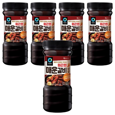청정원 화끈한 매운갈비 양념, 840g, 5개