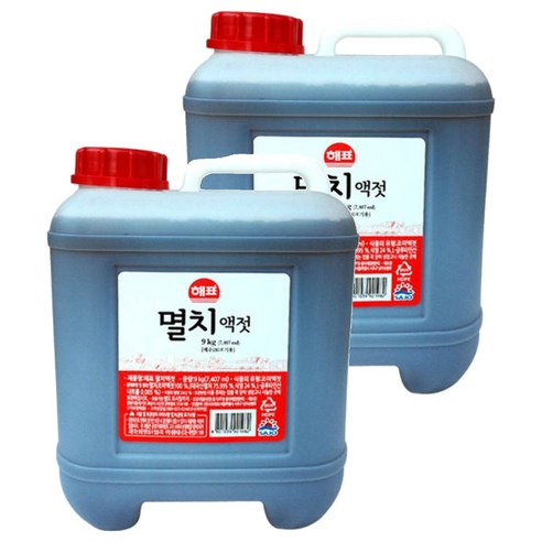 해표 멸치 액젓, 9kg, 2개