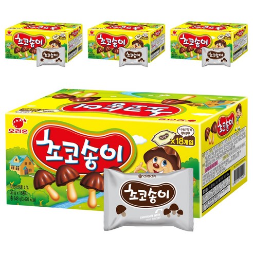 오리온 초코송이, 648g, 4개