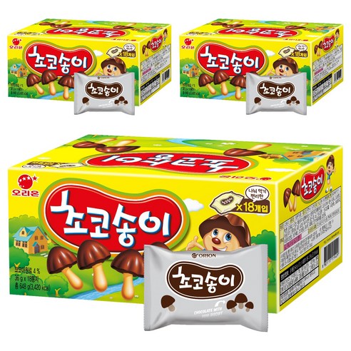 오리온 초코송이, 648g, 3개
