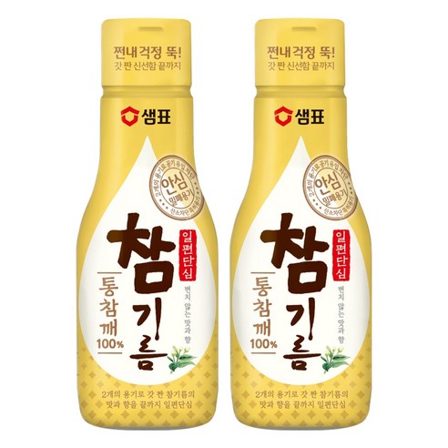 샘표 일편단심 통참깨 참기름, 200ml, 2개