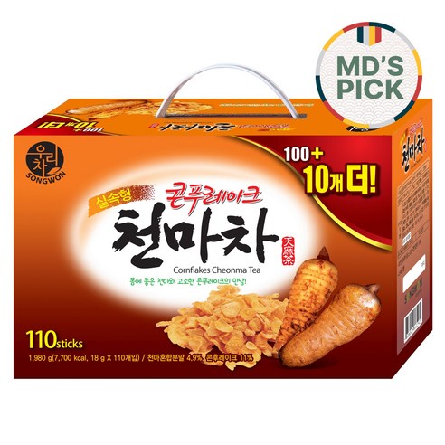   우리차 콘푸레이크 천마차, 18g, 110개입, 1개