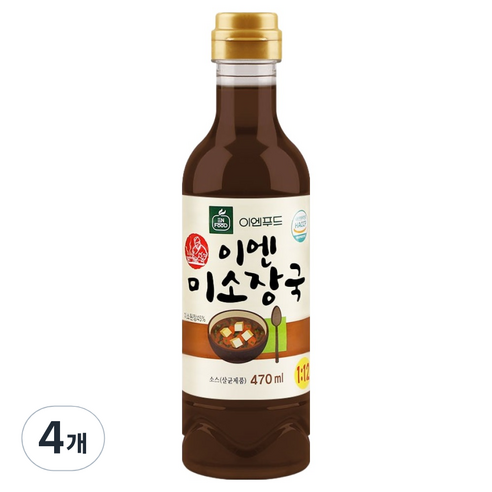 이엔푸드 이엔미소장국, 4개, 470g